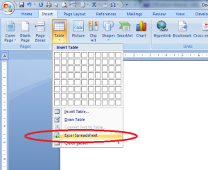 Excel Spredsheet